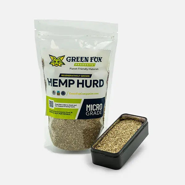 Green Fox Micro Grade Hemp Hurd sample package