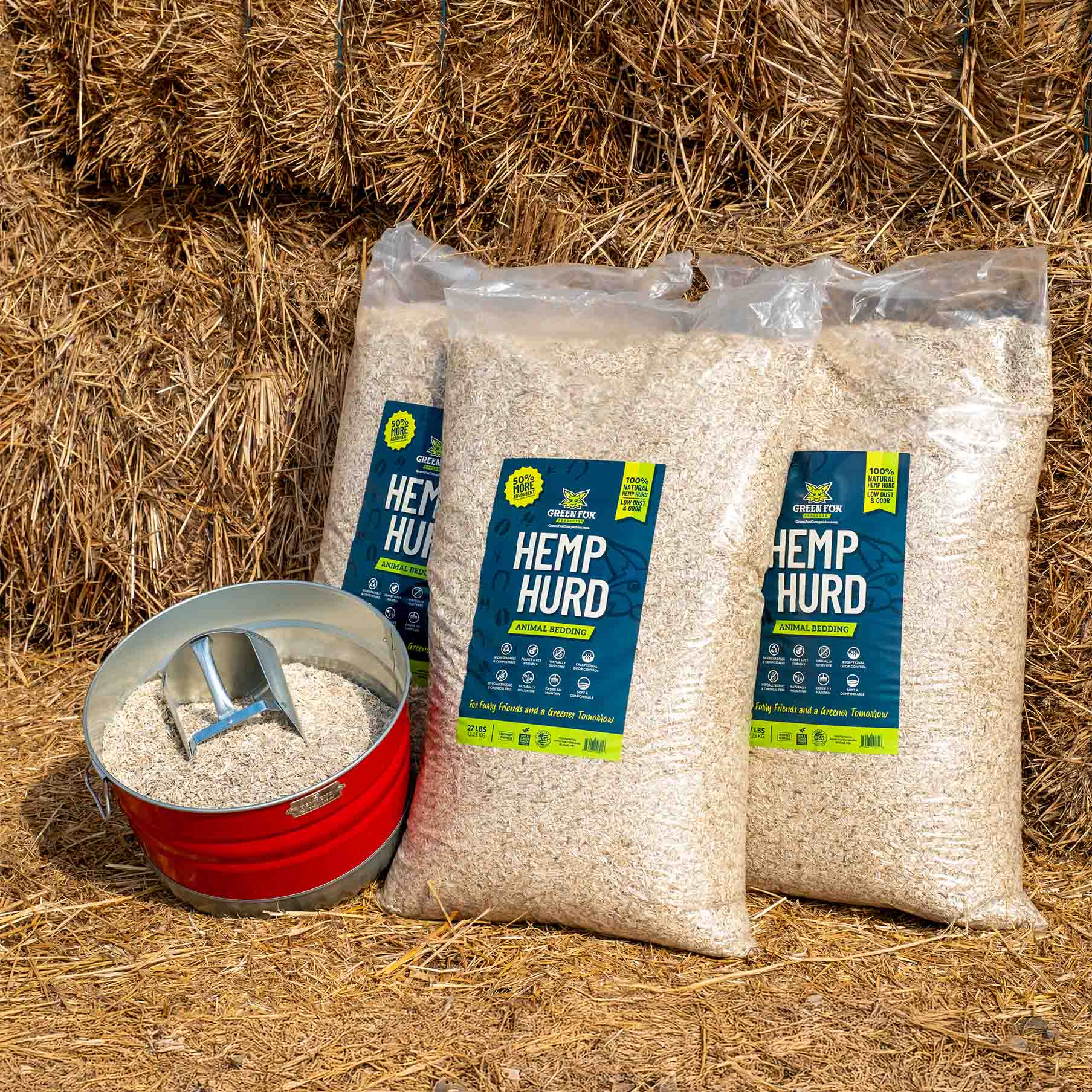 Sustainable animal bedding, Absorbent material, hemp hurd, bulk hemp hurd, hemp hurd bedding, 27 lb bag of hemp hurd for hempcrete and animal bedding